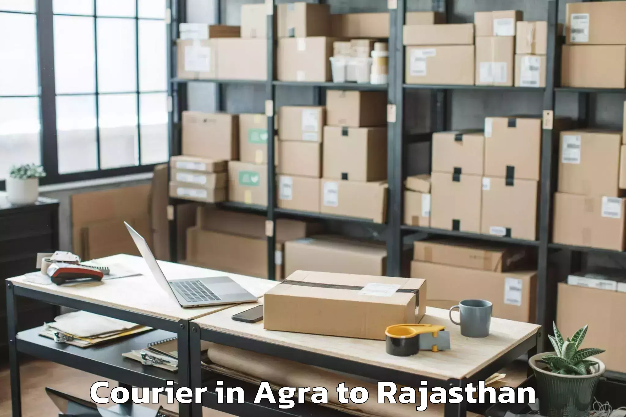 Agra to Raj Rishi Bharthari Matsya Uni Courier